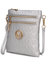 Andrea Milan M Signature Crossbody Bag - Silver