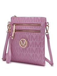 Andrea Milan M Signature Crossbody Bag - Pink