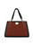 Aubrey Color Block Multi Compartment Satchel Handbag