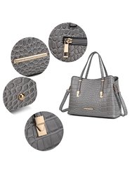 Aurelia Crocodile Embossed Vegan Leather Women’s Tote Bag