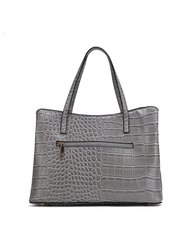 Aurelia Crocodile Embossed Vegan Leather Women’s Tote Bag