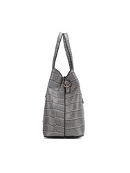 Aurelia Crocodile Embossed Vegan Leather Women’s Tote Bag