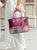 Autumn Crocodile Skin Tote Bag With Wallet