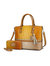 Autumn Crocodile Skin Tote Bag With Wallet - Beige Yellow