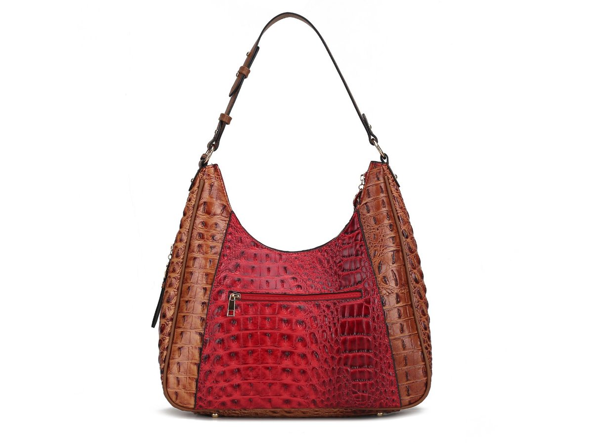 MKF Collection Becket Faux Crocodile-Embossed Vegan Leather Women's  Shoulder Bag by Mia K. 