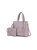 Beryl Snake-Embossed Vegan Leather Women’s Tote Bag With Wristlet - Lilac