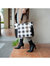 Bonita Checker Tote Bag Handbag & Wallet Set