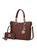 Bonita Tote Handbag With Wallet - 2 Pieces - Dark Brown