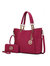 Bonita Tote Handbag With Wallet - 2 Pieces - Fuchsia