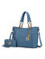 Bonita Tote Handbag With Wallet - 2 Pieces - Denim