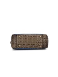 Bonnie Faux Crocodile-Embossed Vegan Leather Women’s Satchel With Wallet Bag - 2 pieces