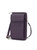 Caddy Vegan Leather Women Phone Wallet Crossbody - Purple