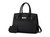 Calla Vegan Leather Women’s Satchel Bag With Credit Card Holder - 2 Pieces - Black