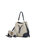 Candice Color Block Bucket Bag With Matching Wallet - Ivory-Navy