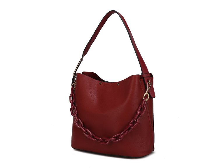 Chelsea Hobo Handbag For Women's - Red