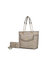 Chiari Tote Bag With Wallet - 2 Pieces - Taupe