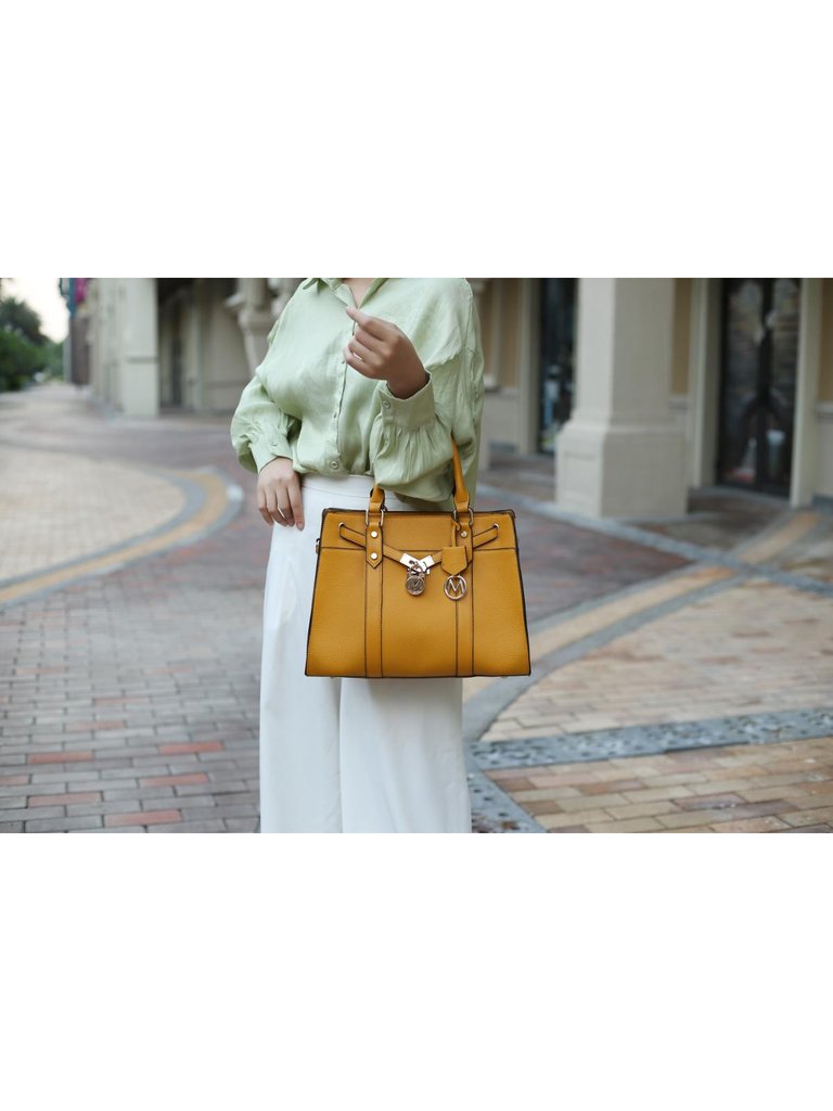 Christine Vegan Leather Women’s Satchel Bag With Wallet – 2 pieces