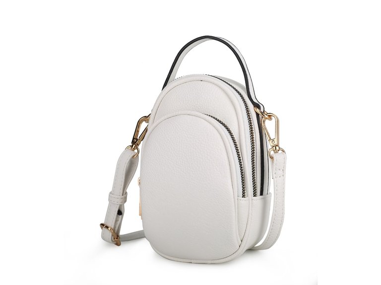 Claire Small Crossbody Handbag - White