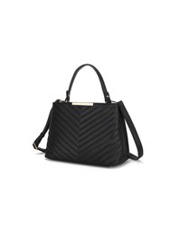 Dakota Satchel Handbag For Women's - Black