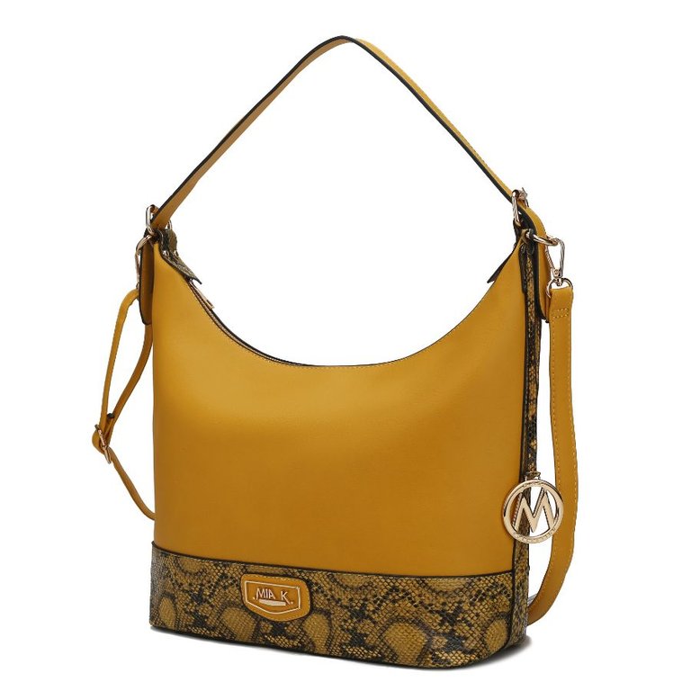 Diana Shoulder Handbag For Women's - Mustard