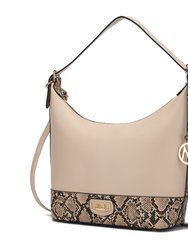 Diana Shoulder Handbag For Women's - Beige