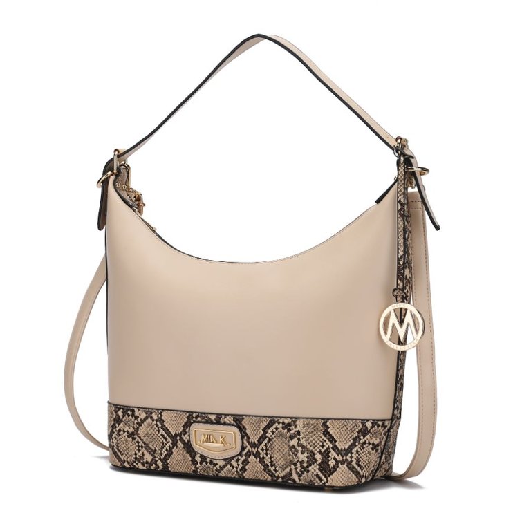 Diana Shoulder Handbag For Women's - Beige