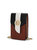 Dixie Vegan Leather Phone Crossbody Bag - Cognac - Black