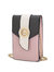 Dixie Vegan Leather Phone Crossbody Bag - Pink - Charcoal