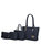 Edelyn Embossed M Signature Tote Handbag Set - Navy