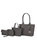 Edelyn Embossed M Signature Tote Handbag Set - Grey