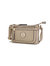 Elaina Multi Pocket Crossbody Handbag - Beige