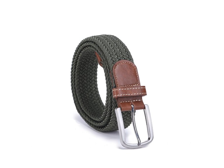 Elenis Braided Belt - Olive