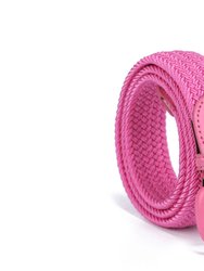 Elia Woven Adjustable Belt - Pink