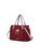 Elise Vegan Leather Color-block Women’s Satchel Handbag - Wine-Pink