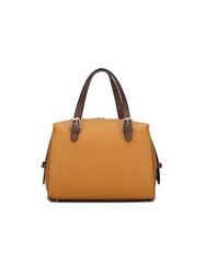 Elise Vegan Leather Color-block Women’s Satchel Handbag