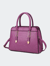Elsa Vegan Leather Women’s Satchel Bag - Purple