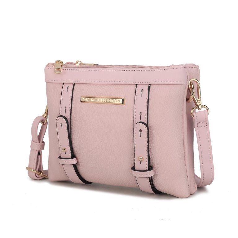 Elsie Multi Compartment Crossbody Bag - Blush Pink