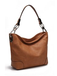 Emily Soft Vegan Leather Hobo Handbag - Camel DTN
