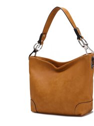 Emily Soft Vegan Leather Hobo Handbag - Mustard