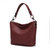 Emily Soft Vegan Leather Hobo Handbag - Burgundy