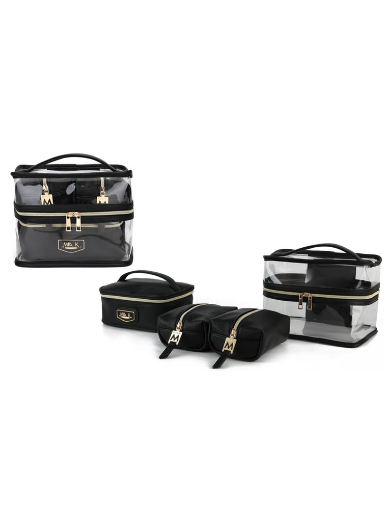 Emma Cosmetic 4 Pc Set - Black