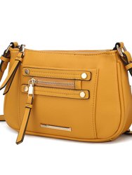 Essie Crossbody Handbag Vegan Leather Women - Yellow