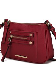 Essie Crossbody Handbag Vegan Leather Women - Red