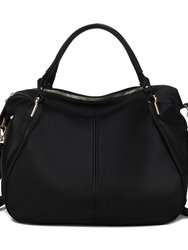 Fiorella Weekender Vegan Leather Women’s Handbag - Black