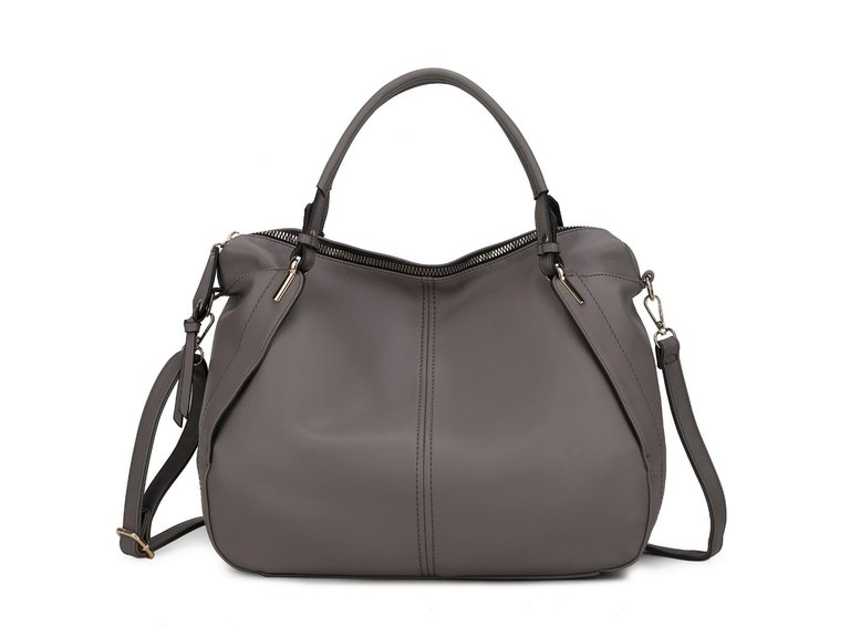 Fiorella Weekender Vegan Leather Women’s Handbag - Grey