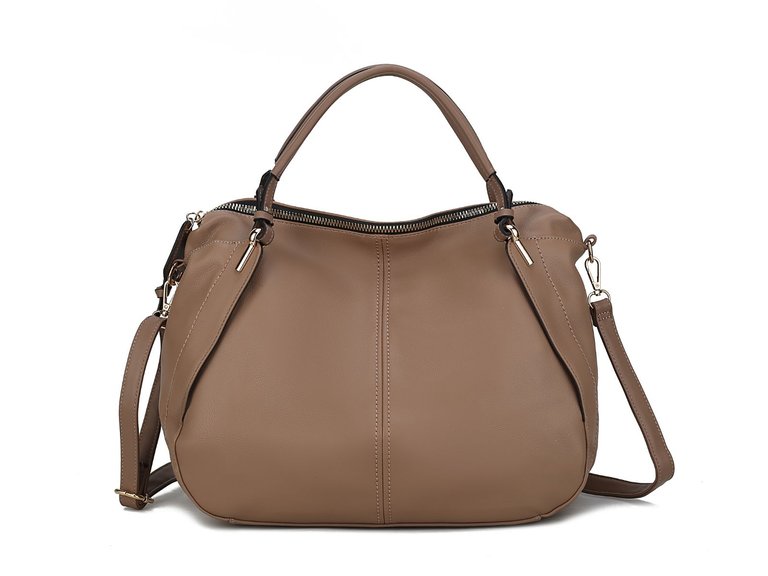 Fiorella Weekender Vegan Leather Women’s Handbag - Taupe