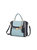 Flora Vegan Leather Women Satchel Bag - Baby Blue