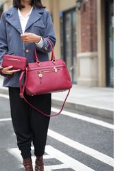 Gardenia Vegan Leather Women’s Tote Bag With Wallet