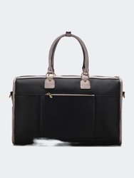 Genevieve Color Block Vegan Leather Women’s Duffle Bag