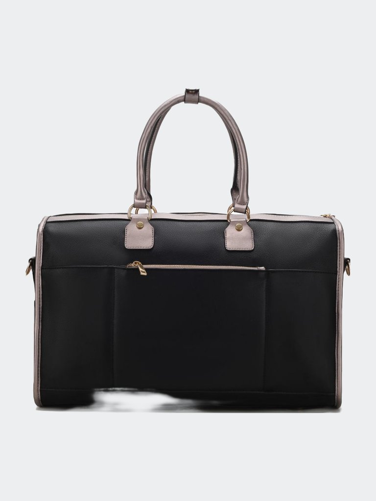 Genevieve Color Block Vegan Leather Women’s Duffle Bag